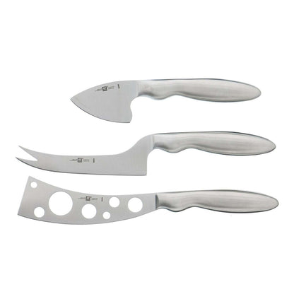 3PC STAINLESS STEEL CHEESE KNIFE SET