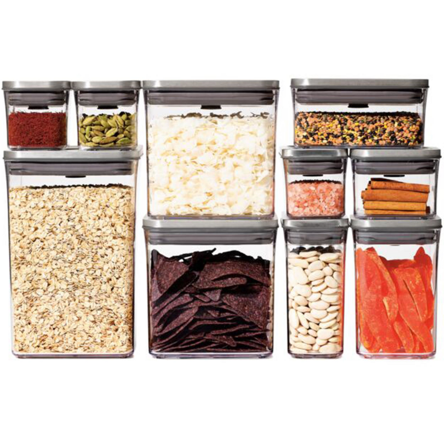 OXO STEEL 12 PIECE POP CONTAINER SET
