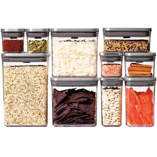 OXO STEEL 12 PIECE POP CONTAINER SET