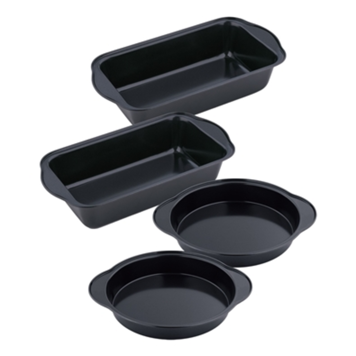 HELL'S KITCHEN BAKEWARE SET, BLACK, 4 PIECES