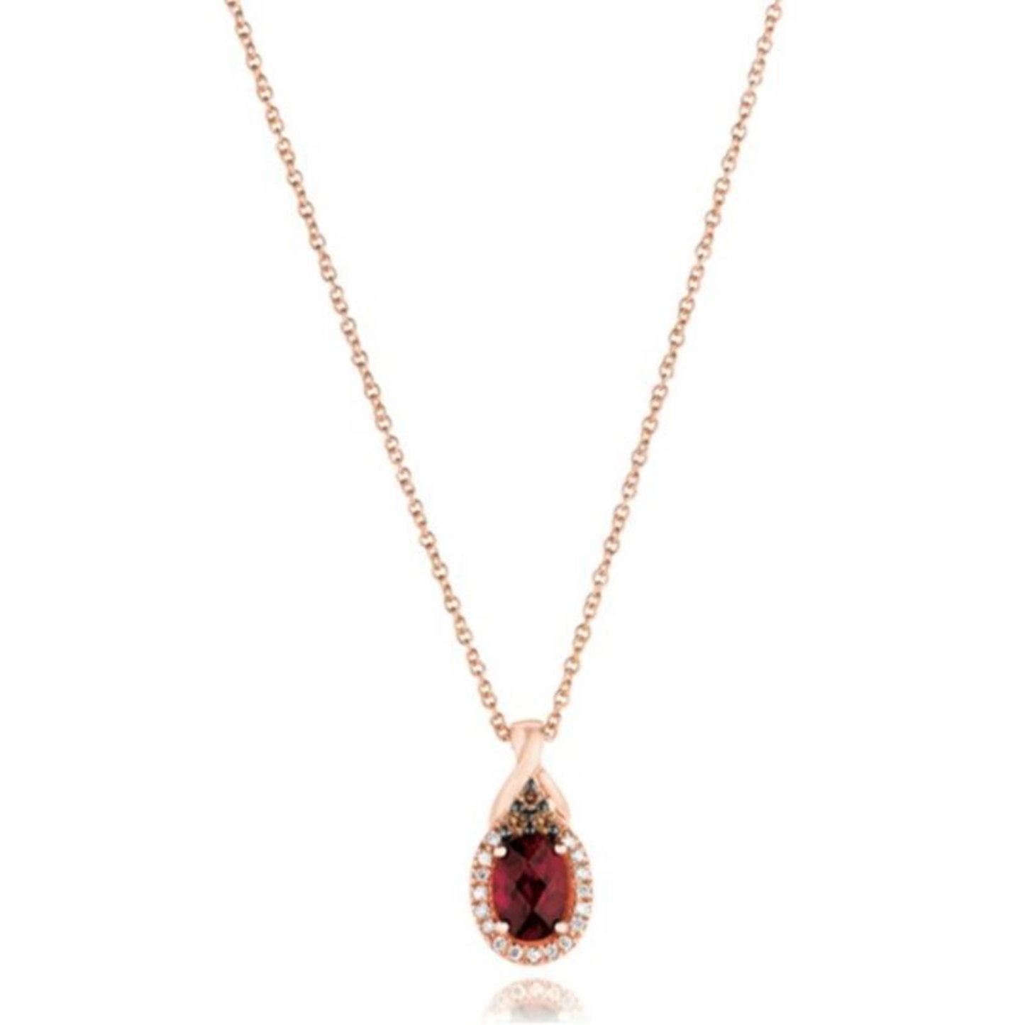 RASPBERRY RHODOLITE NECKLACE