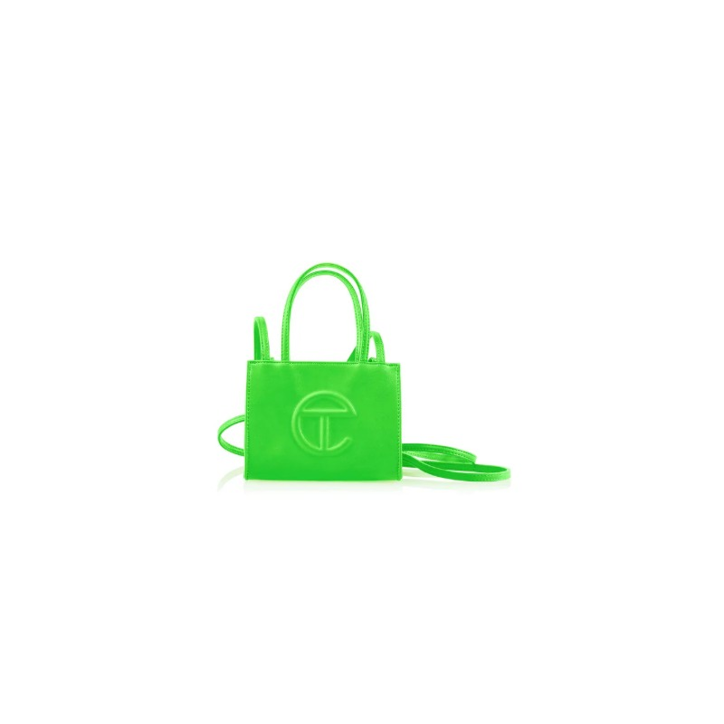 SMALL TC SHOPPING BAG HIGHLIGHTER - LIME GREEN