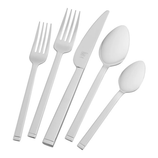 ZWILLING FLATWARE SETS SQUARED 45PC 18/10 STAINLESS STEEL FLATWARE SET