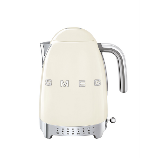 SMEG 50'S RETRO STYLE AESTHETIC 7-CUP VARIABLE TEMP KETTLE - CREAM