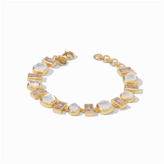 ANTONIA TENNIS BRACELET, IRIDESCENT CLEAR CRYSTAL