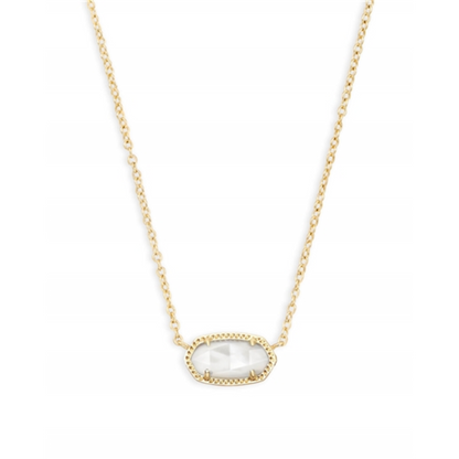 ELISA NECKLACE, GOLD/IVORY MOP