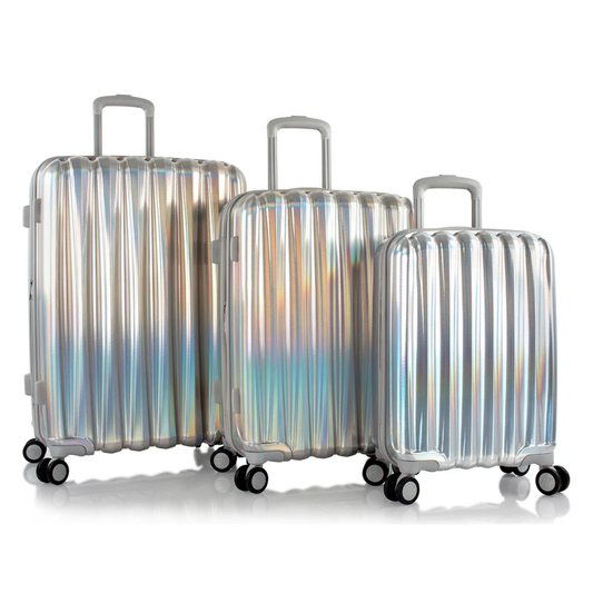 HEYS ASTRO PC COMPOSITE 3PC LUGGAGE SET - SILVER