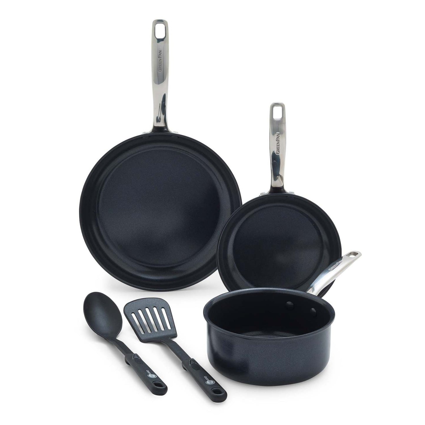 CHATHAM BLACK 5PC CERAMIC NONSTICK COOKWARE SET