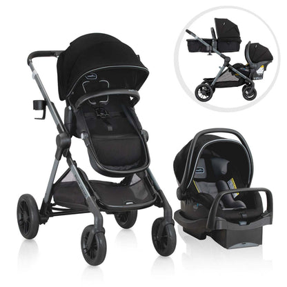 PIVOT XPAND MODULAR TRAVEL SYSTEM W/ LITEMAX INFANT CAR SEAT AYRSHIRE BLACK