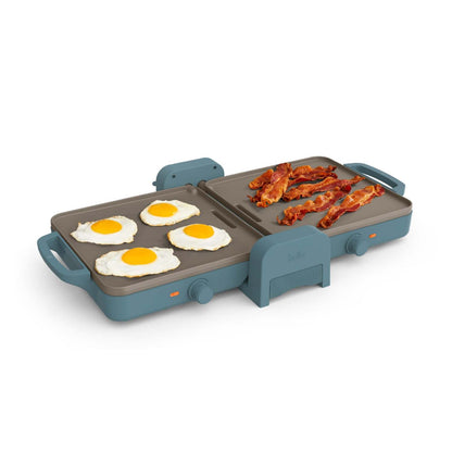 FOLD-N-STORE DUAL TEMP CERAMIC GRIDDLE SURF