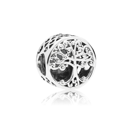 FAMILY ROOTS CHARM, STERLING SILVER