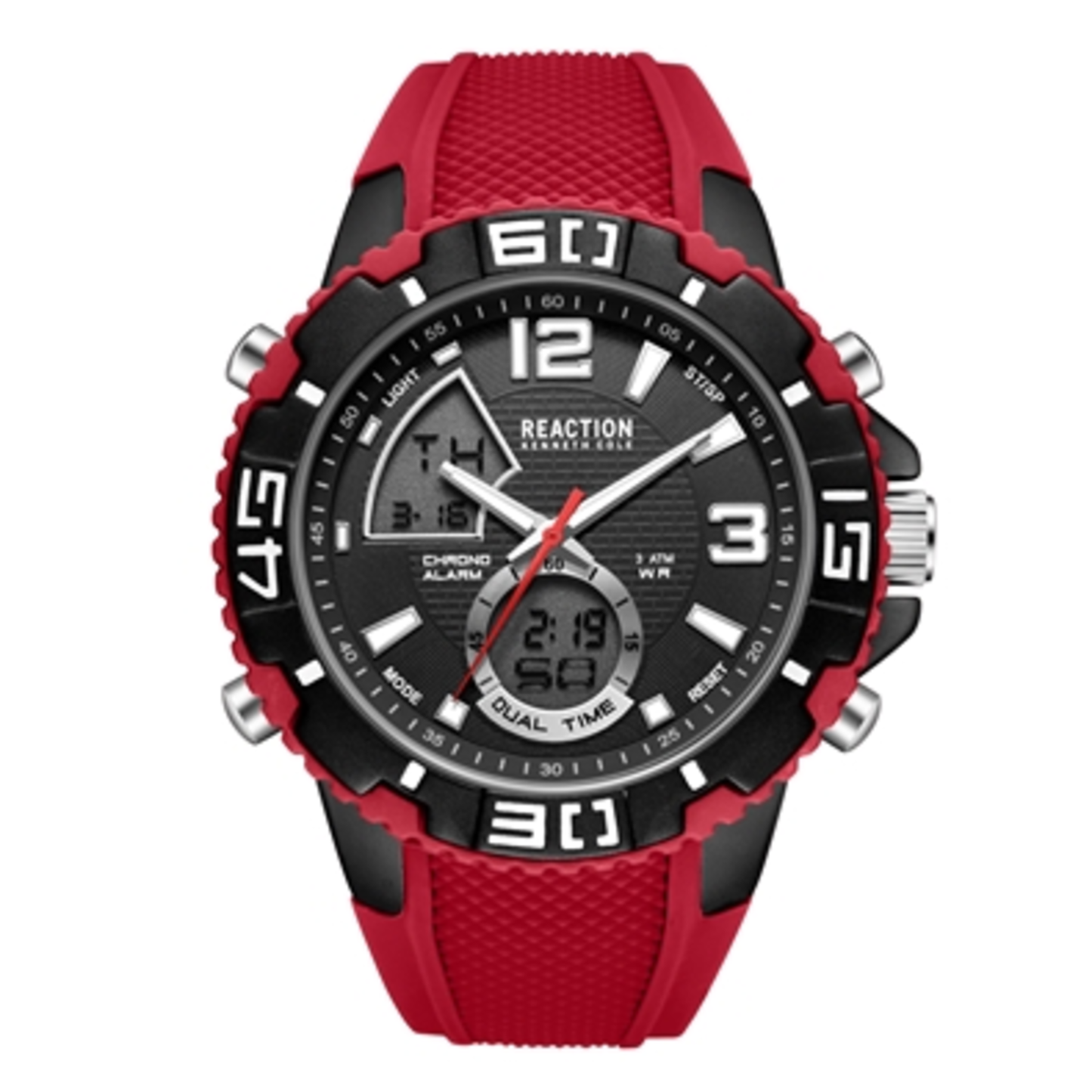 MEN'S ANA-DIGI WATCH, RED, STANDARD