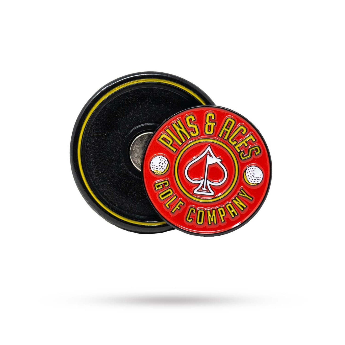 POP OUT MEDALLION BALL MARKER - RED