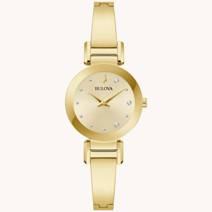 LADIES' MODERN MARC ANTHONY GOLD-TONE STAINLESS STEEL WATCH, CHAMPAGNE DIAL