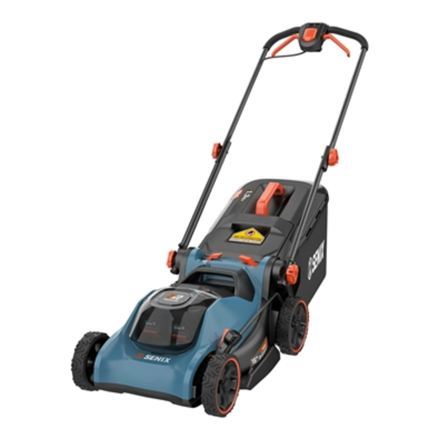 PUSH MOWER, BATTERIES, DUAL PORT CHARGER, BLUE, 15"