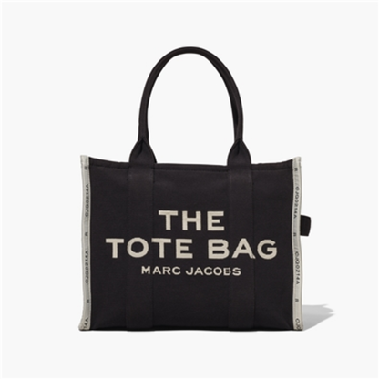 THE JACQUARD LARGE TOTE, BLACK