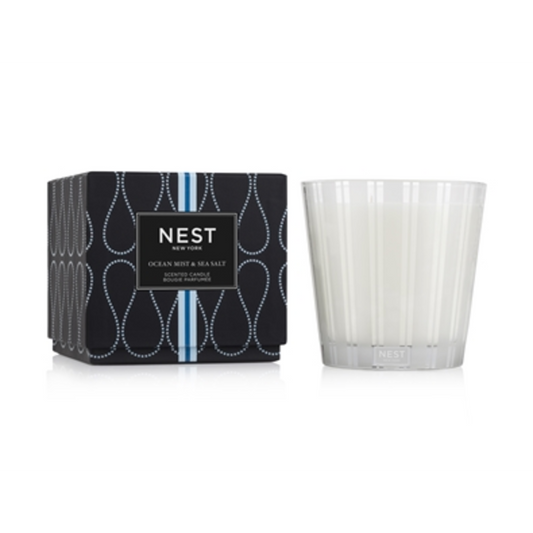 OCEAN MIST AND SEA SALT 3-WICK CANDLE, OCEAN MIST