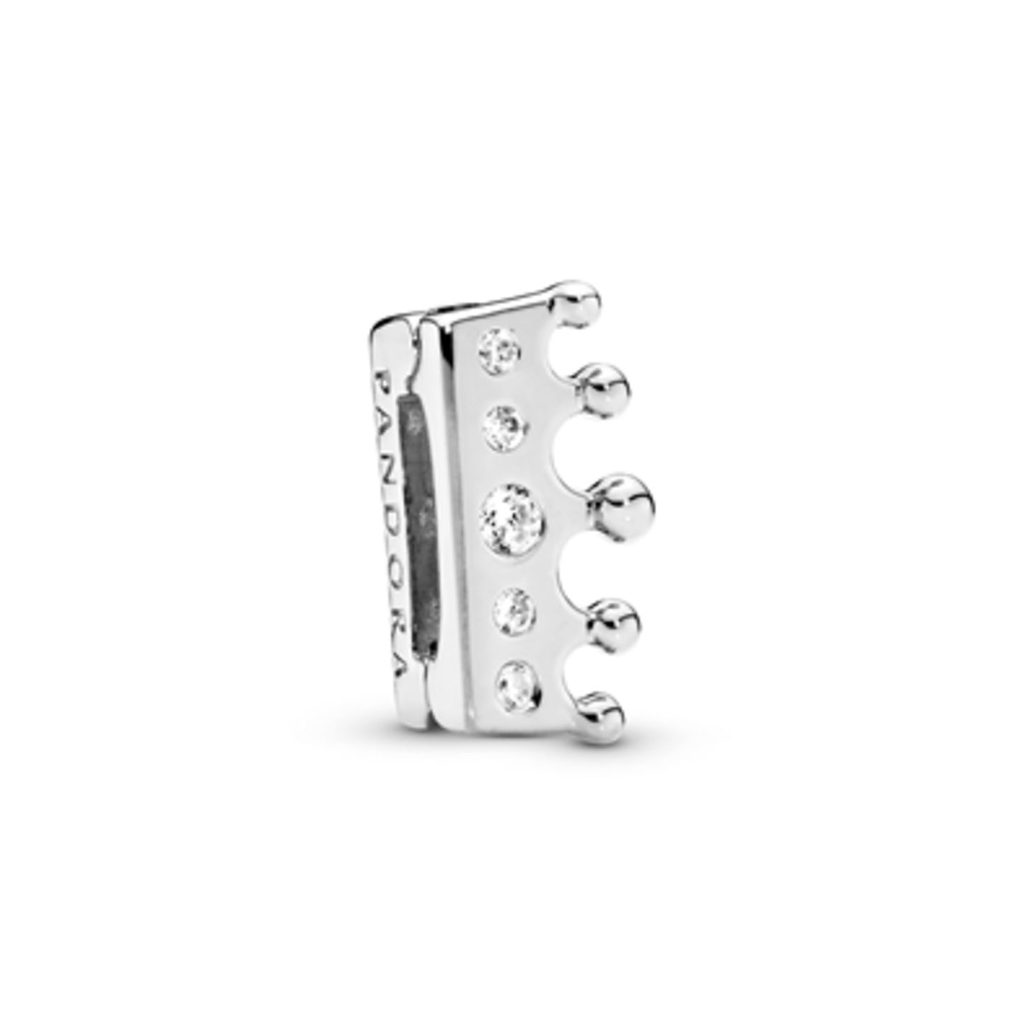 REFLEXIONS CROWN CLIP, SILVER