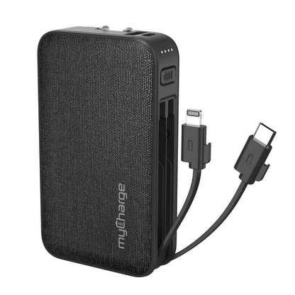 POWERHUB PLUS 6K PORTABLE CHARGER W/ BUILT-IN USB-C & LIGHTNING CABLE