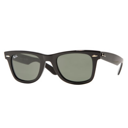ORIGINAL WAYFARER NON-POLAR SUNGLASSES, BLACK/CRYSTAL GREEN, 50