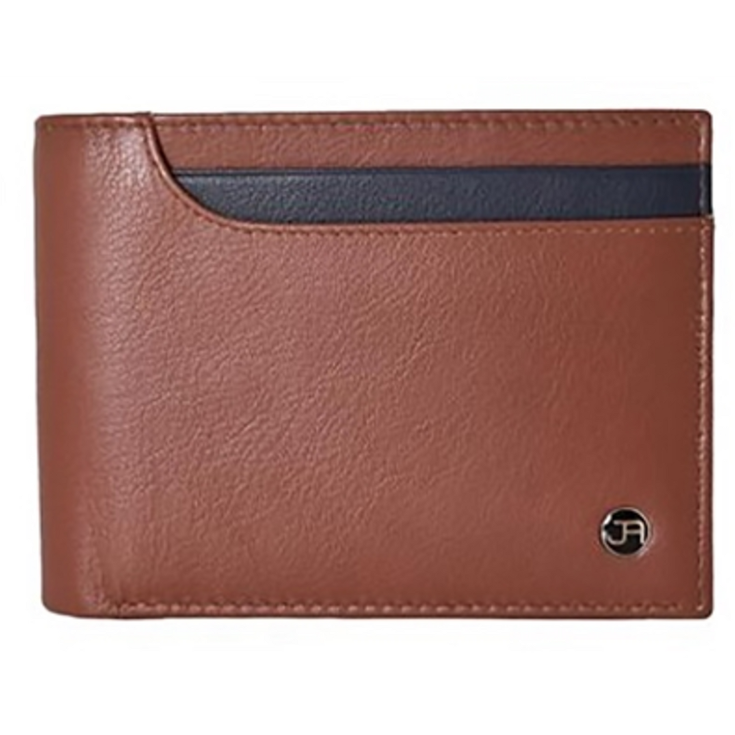 ORGANIC WALLET, TWO-TONE, BI-FOLD WALLET, COGNAC/BLACK