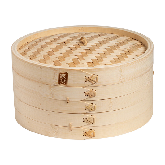 JOYCE CHEN 2-TIER BAMBOO STEAMER BASKETS - 12-INCH