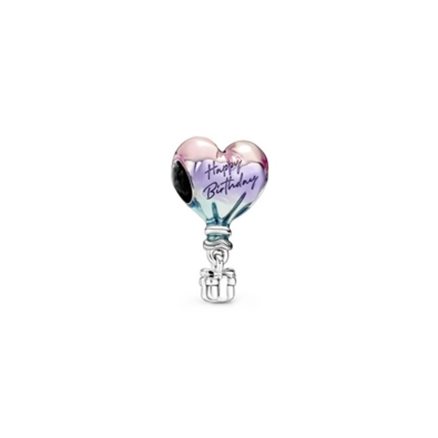 HAPPY BIRTHDAY BALLOON STERLING SILVER CHARM