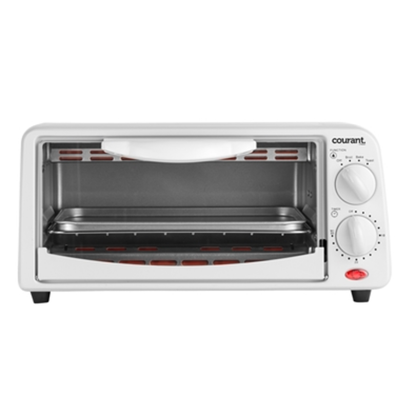 COMPACT TOASTER OVEN, WHITE