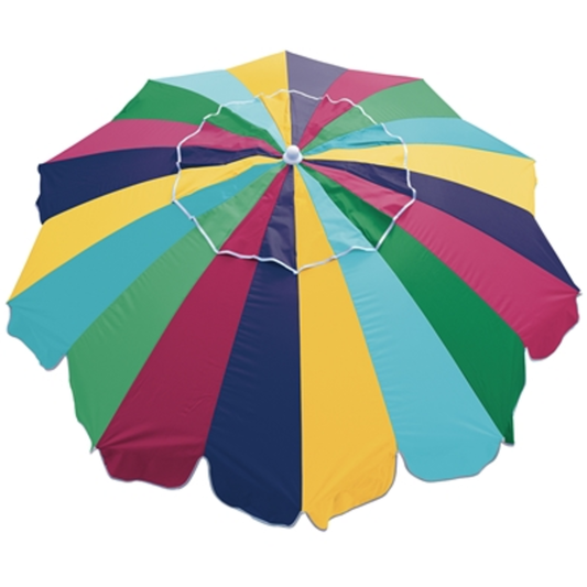 20 PANEL UMBRELLA WITH INTEGRATED SAND A, MULTI, 7X20