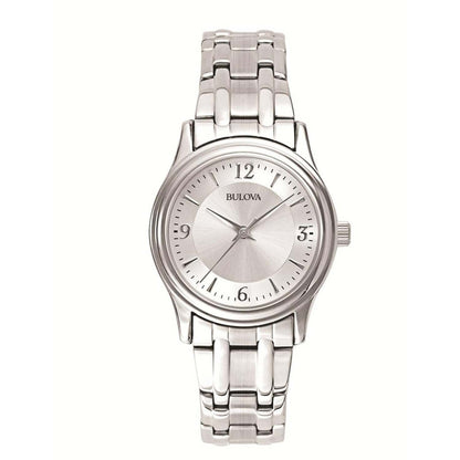 LADIES CORPORATE COLLECTION SILVER-TONE STAINLESS STEEL WATCH SILVER DIAL