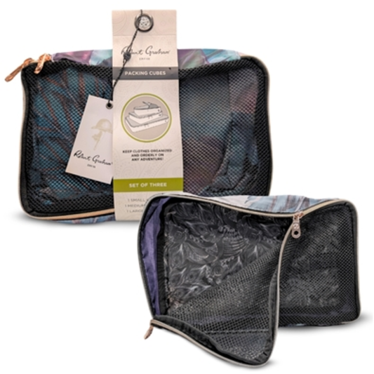 ALLURING PACKING CUBES SET, FEATHERS, 3 PIECES
