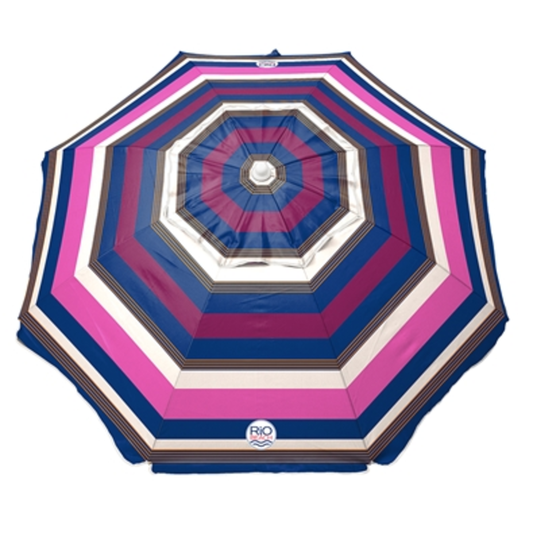 UMBRELLA WITH INTEGRATED SAND ANCHOR, MULTI, 7'