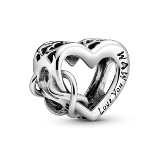 HEART AND INFINITY CHARM