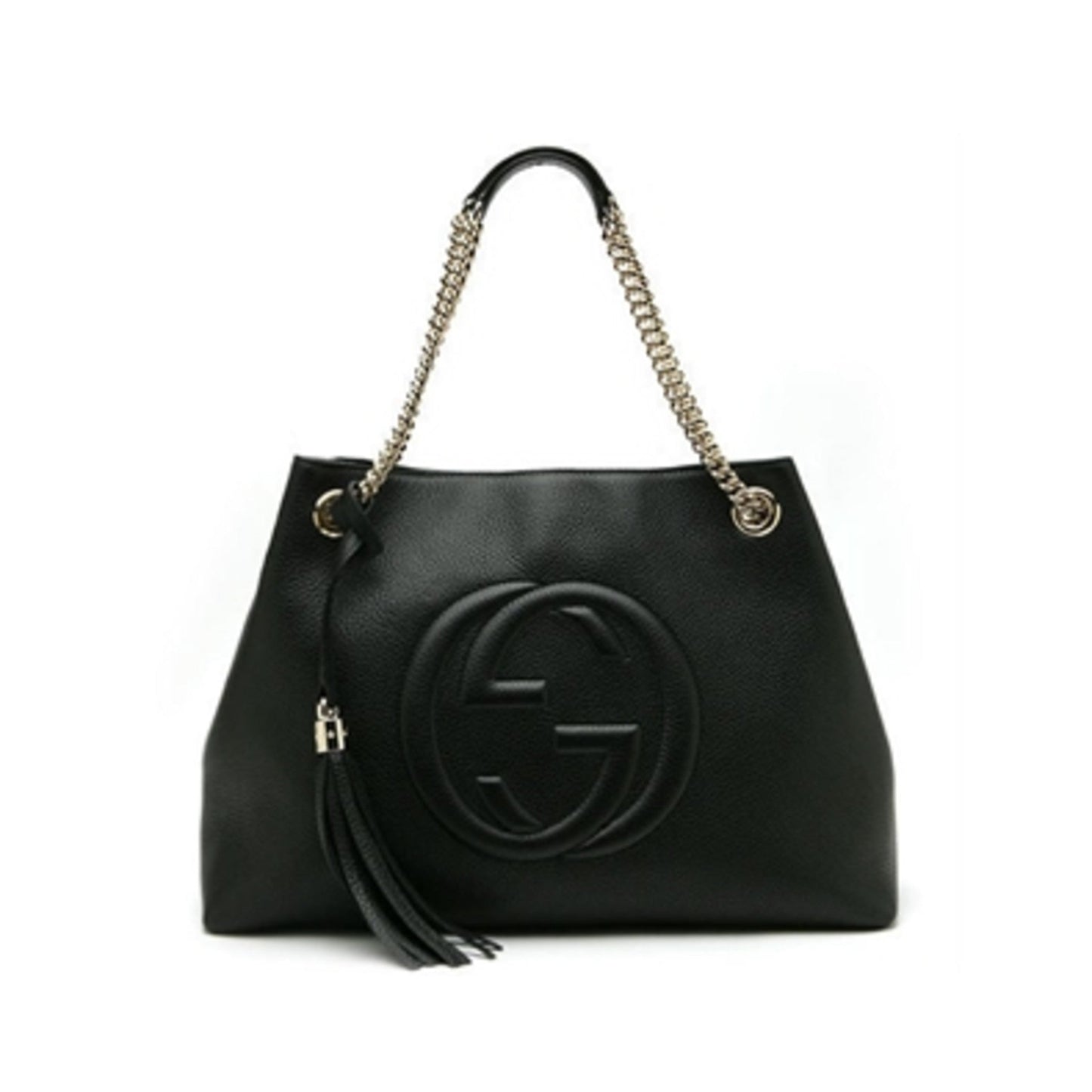 SOHO SHOULDER HANDBAG, BLACK