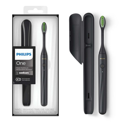 PHILIPS ONE RECHARGEABLE TOOTHBRUSH BLACK