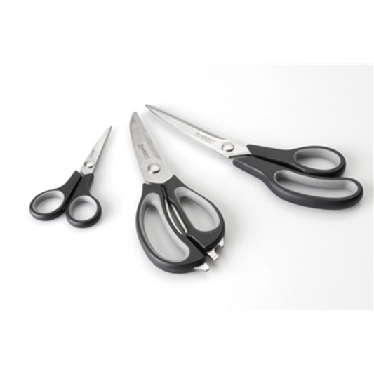 3PC SCISSOR SET, BLACK/GRAY