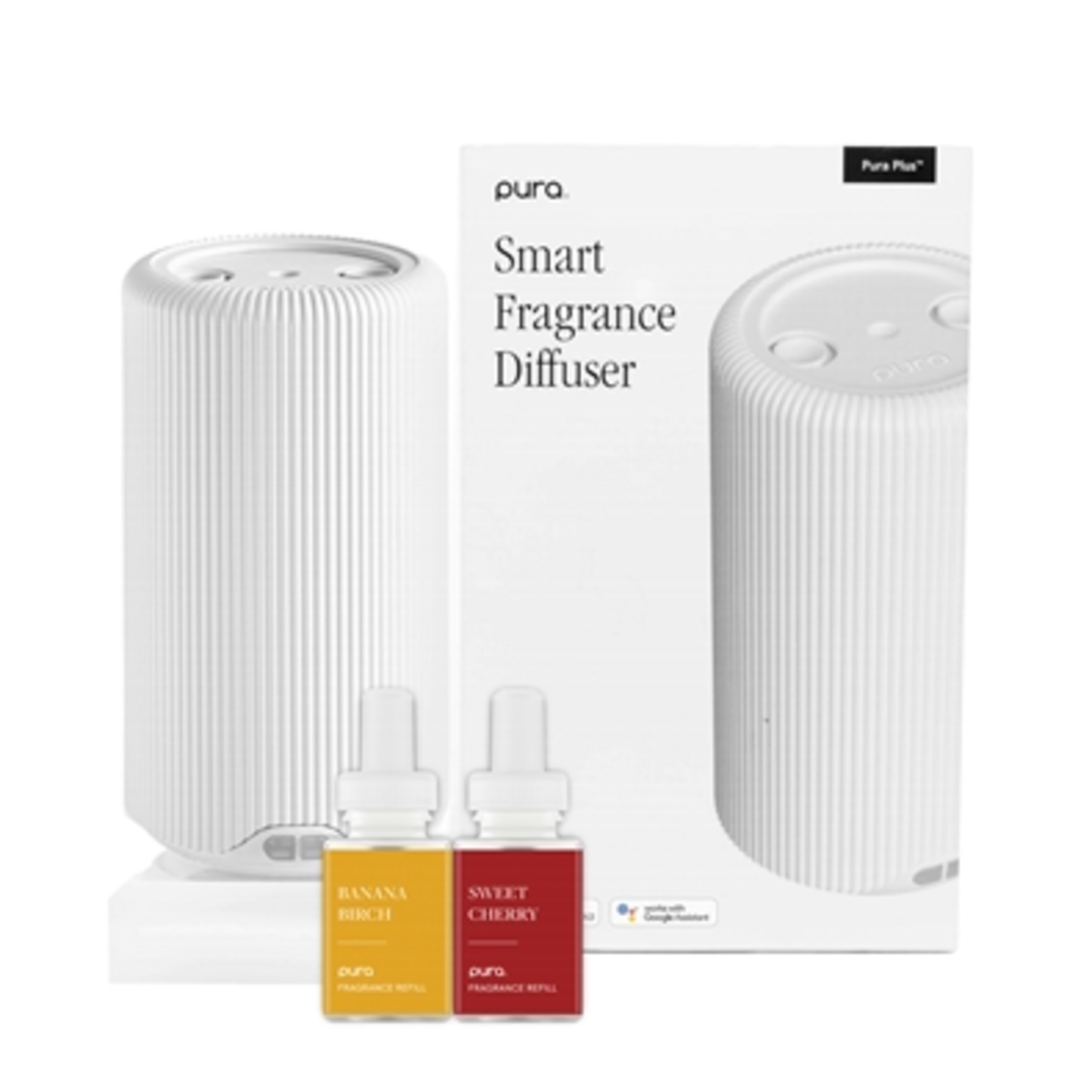 PURA PLUS SMART DIFFUSER SET, WHITE, 3 PIECES