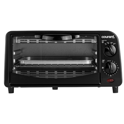 4-SLICE COUNTERTOP TOASTER OVEN, BLACK