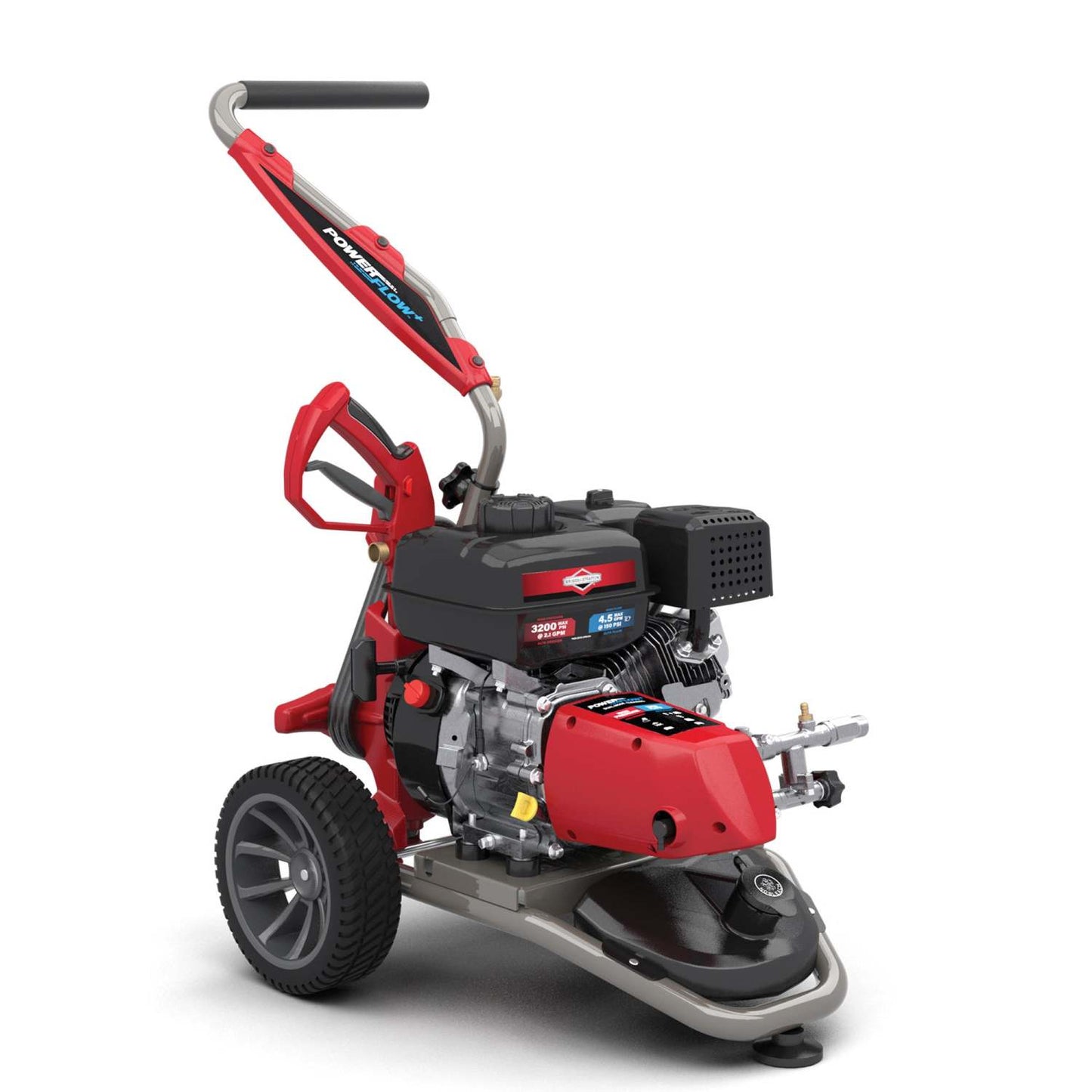 3200 PSI 4.5 MAX GPM 208CC GAS ENGINE PRESSURE WASHER W/ POWERFLOW+