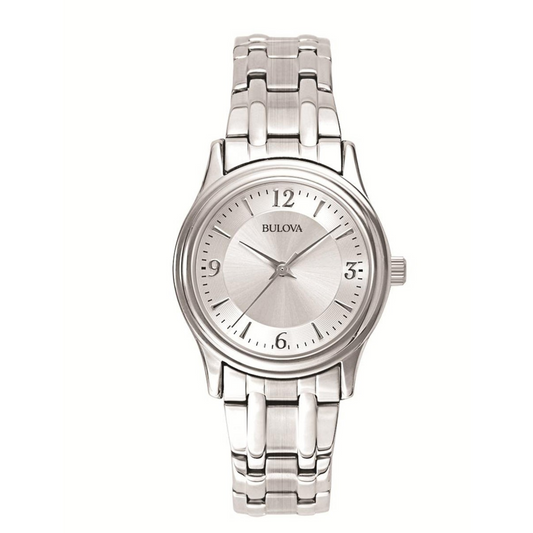 LADIES CORPORATE COLLECTION SILVER-TONE STAINLESS STEEL WATCH SILVER DIAL