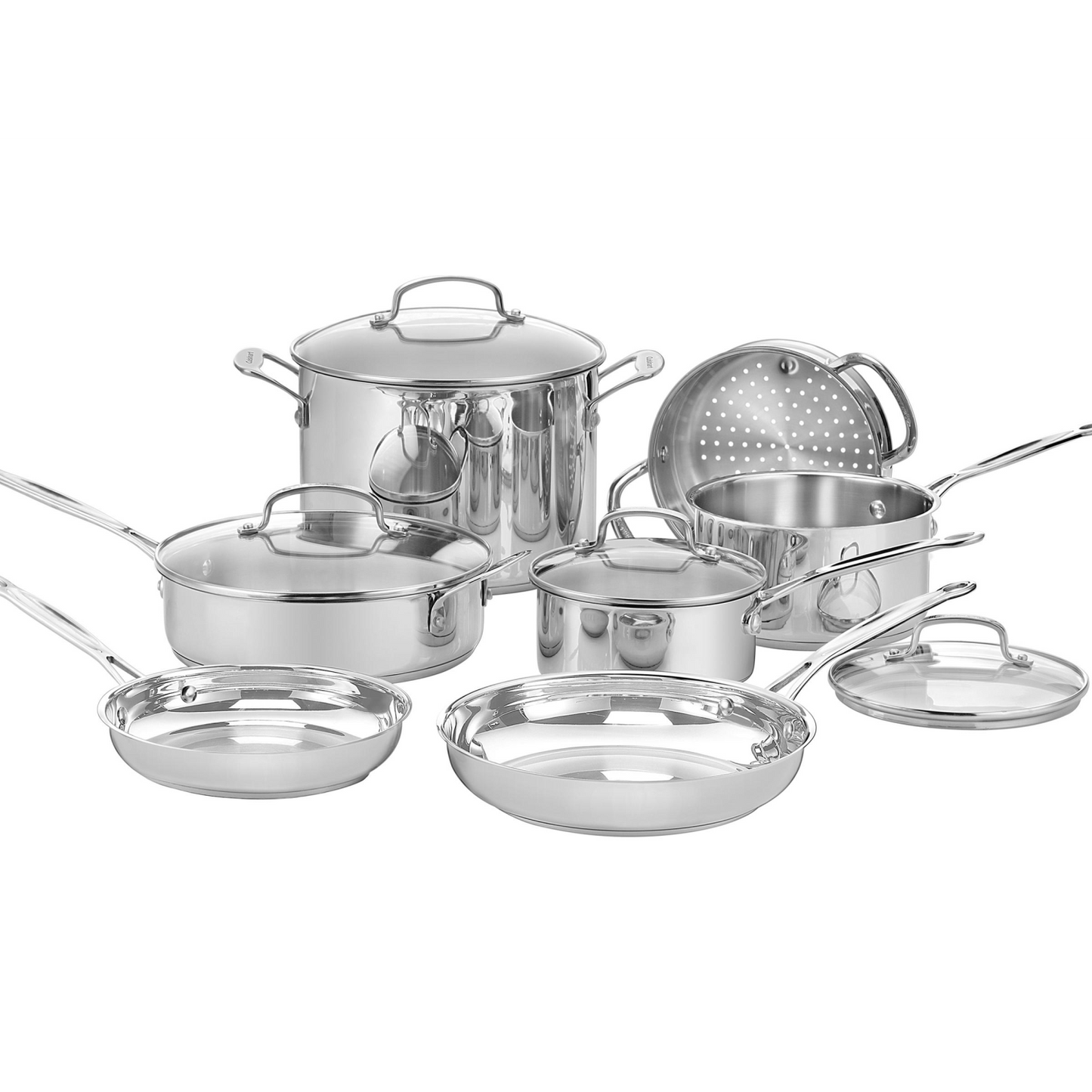 CUISINART 11-PIECE STAINLESS STEEL CHEF'S CLASSIC COOKWARE SET