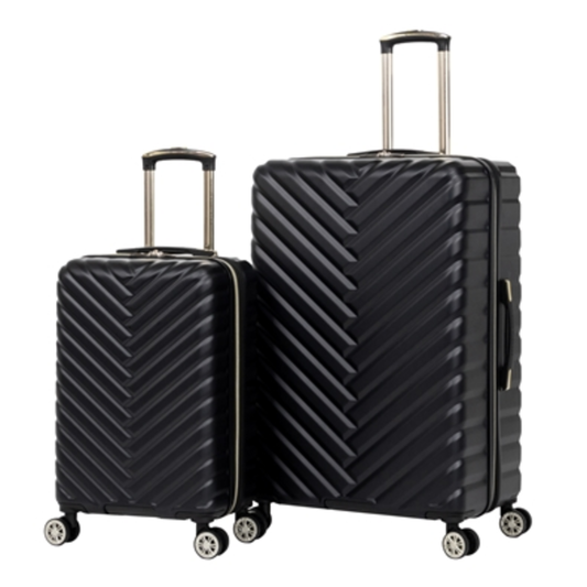 MADISON SQUARE 2-PIECE LUGGAGE SET, BLACK, 20", 28"