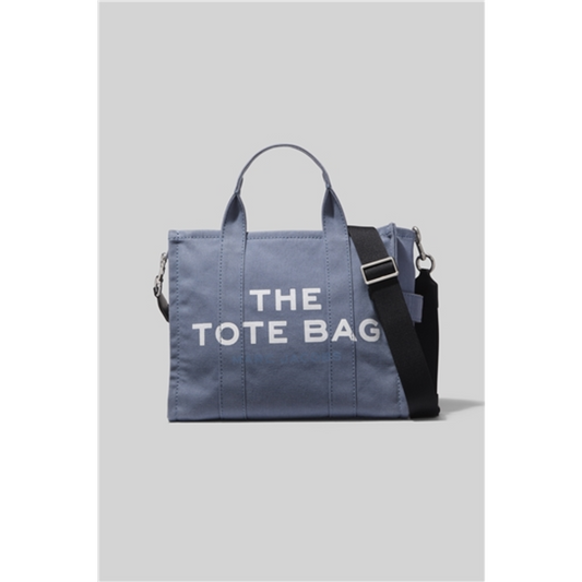 THE MEDIUM TRAVELER TOTE, BLUE SHADOW, 12"X6"