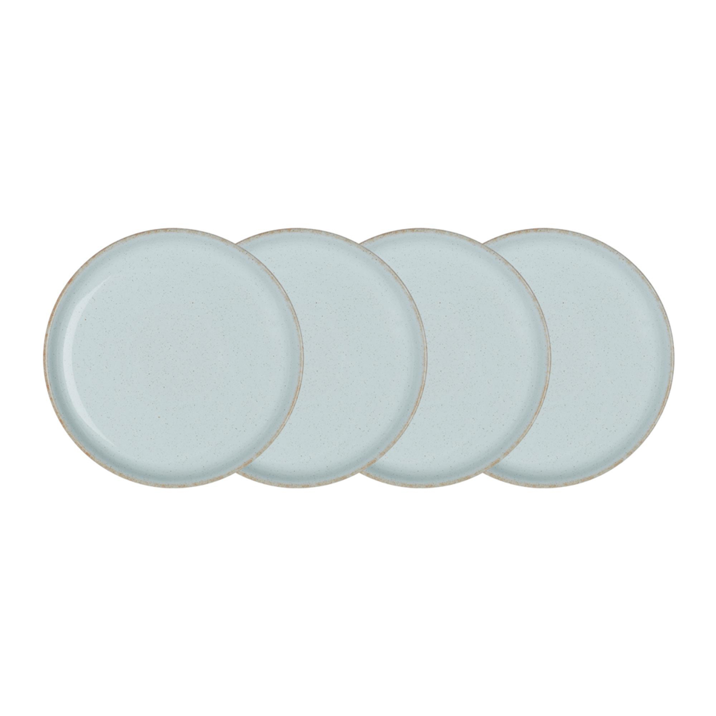 DENBY HERITAGE PAVILION SET OF 4 MEDIUM COUPE PLATES