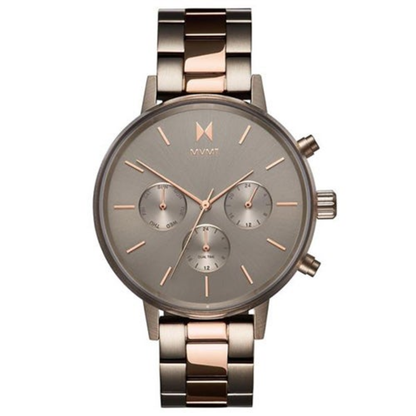 LADIES NOVA ORION TITANIUM & ROSE GOLD SS CHRONOGRAPH WATCH TITANIUM DIAL