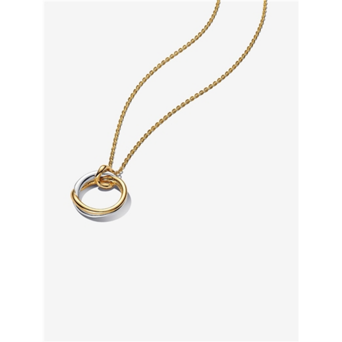 TWO-TONE PENDANT NECKLACE, 17.7"