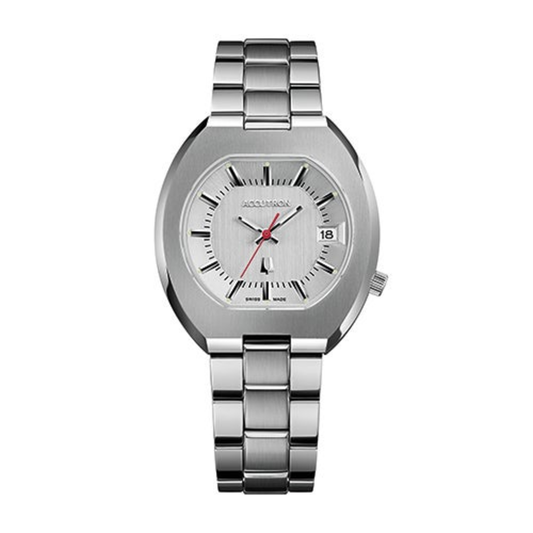 UNISEX LEGACY AUTOMATIC SILVER-TONE STAINLESS STEEL WATCH SILVER DIAL