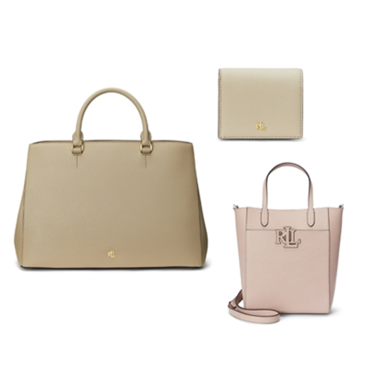 HANNA SATCHEL, CAMERYN TOTE & WALLET SET, BIRCH TAN/SUNRISE BLUSH