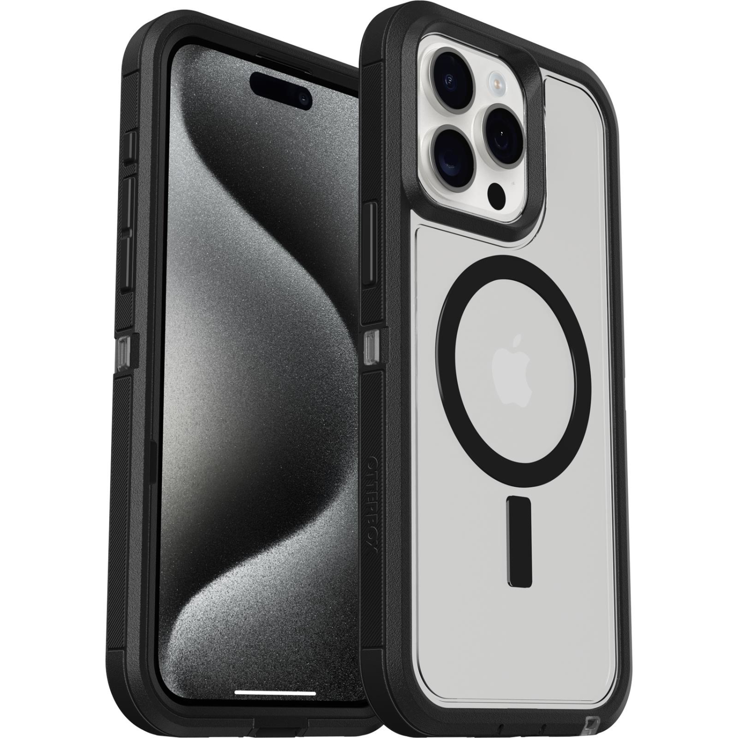 OTTERBOX APPLE IPHONE 15 PRO MAX DEFENDER XT CLEAR SERIES CASE FOR MAGSAFE - DARK SIDE