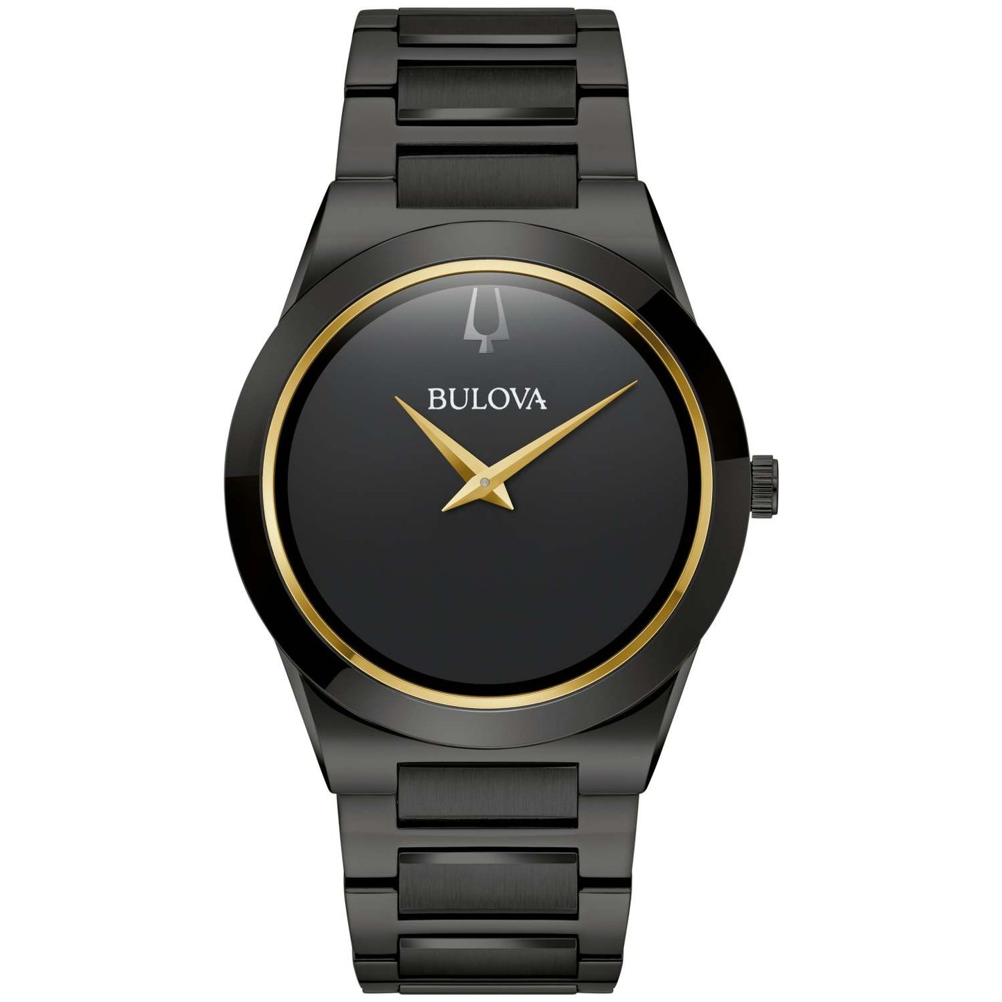 MENS MILLENIA BLACK ION-PLATED STAINLESS STEEL WATCH BLACK DIAL